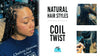 COIL TWIST ON LONG HAIR