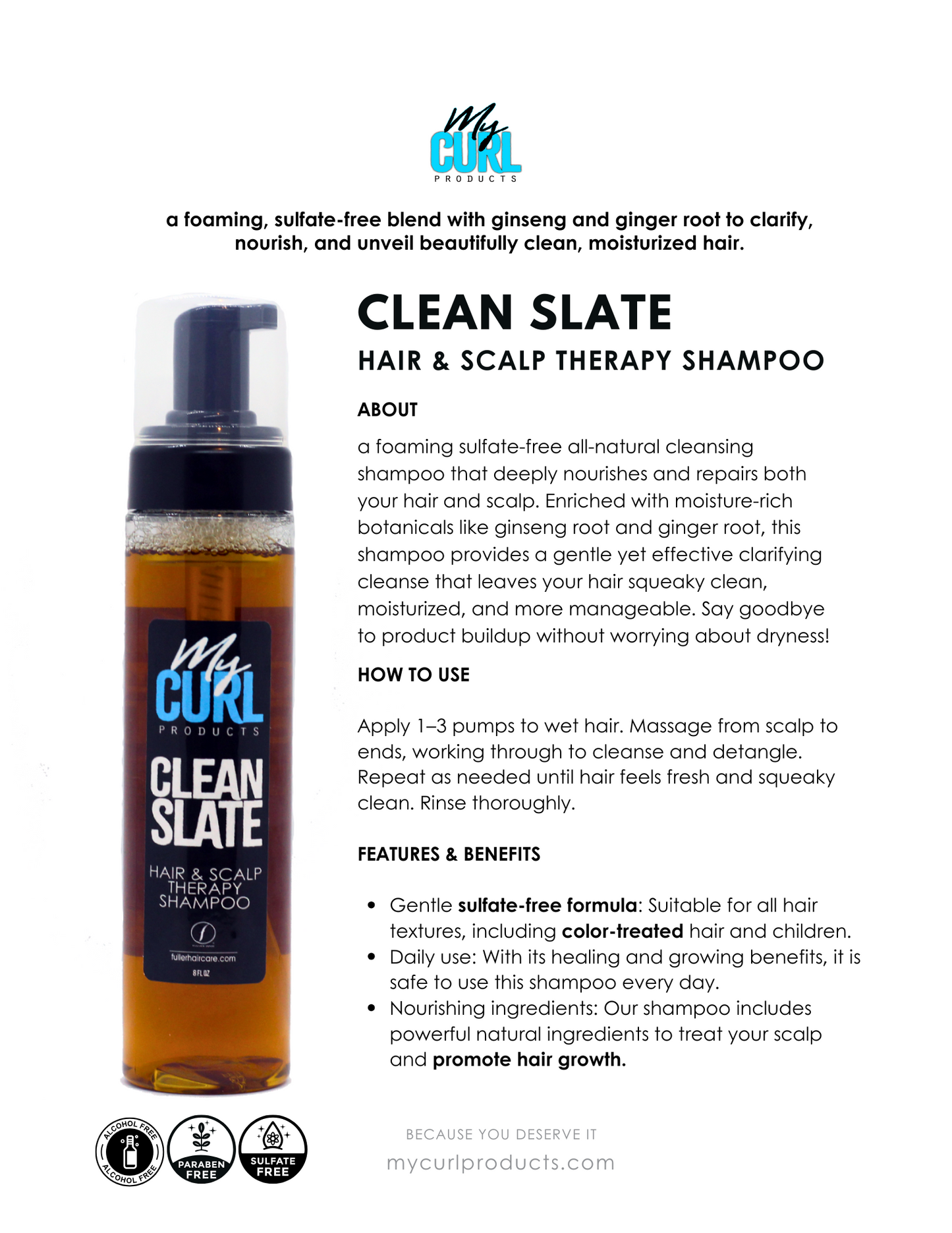 CLEAN SLATE HAIR & SCALP THERAPY SHAMPOO