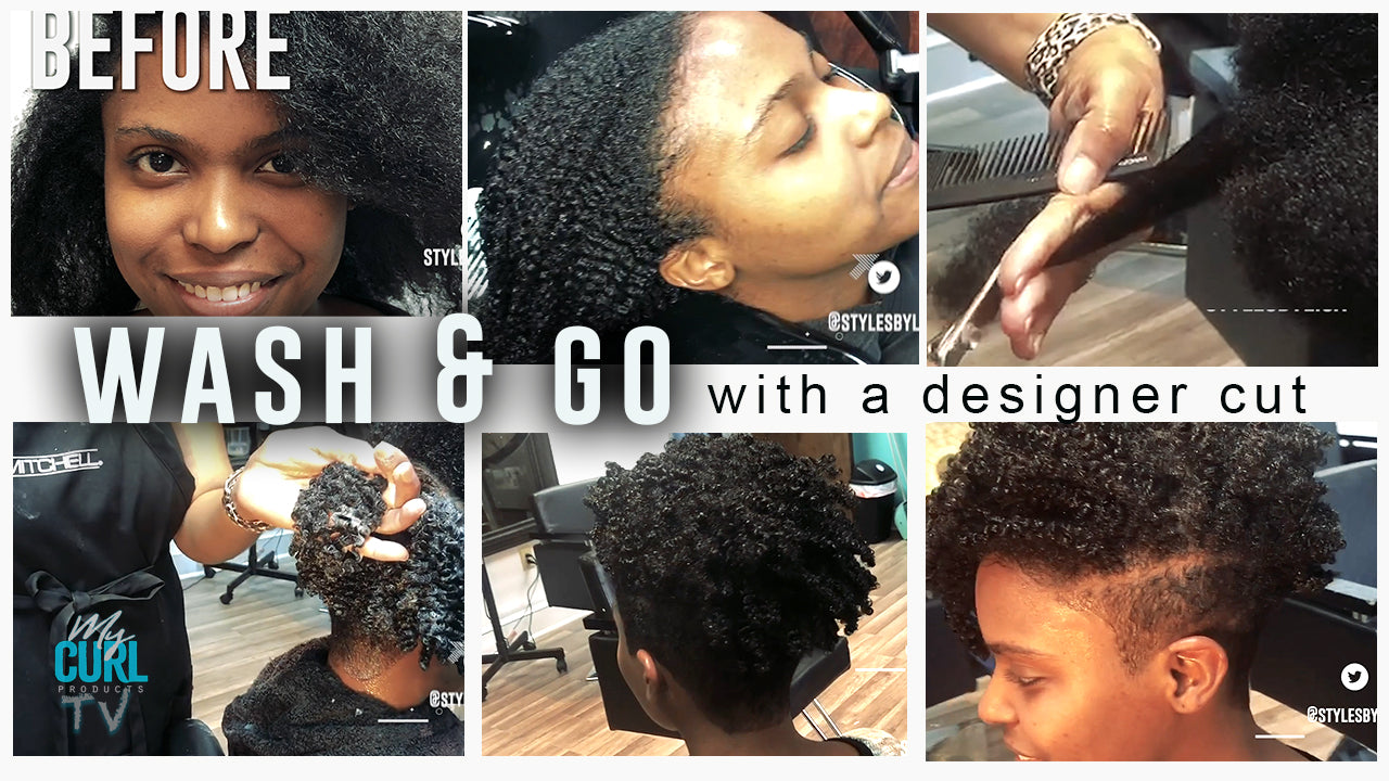 Wash & Go style with designer cut