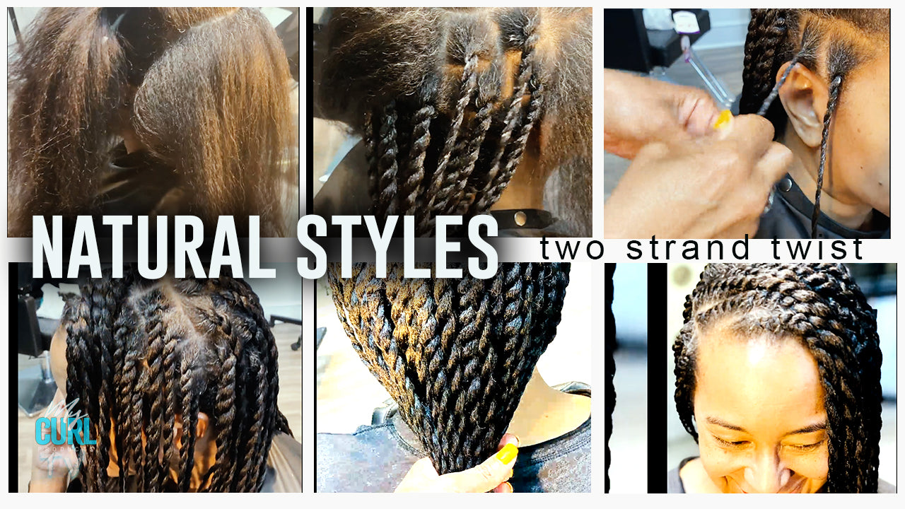 Natural Hair Two Strand Twist Style