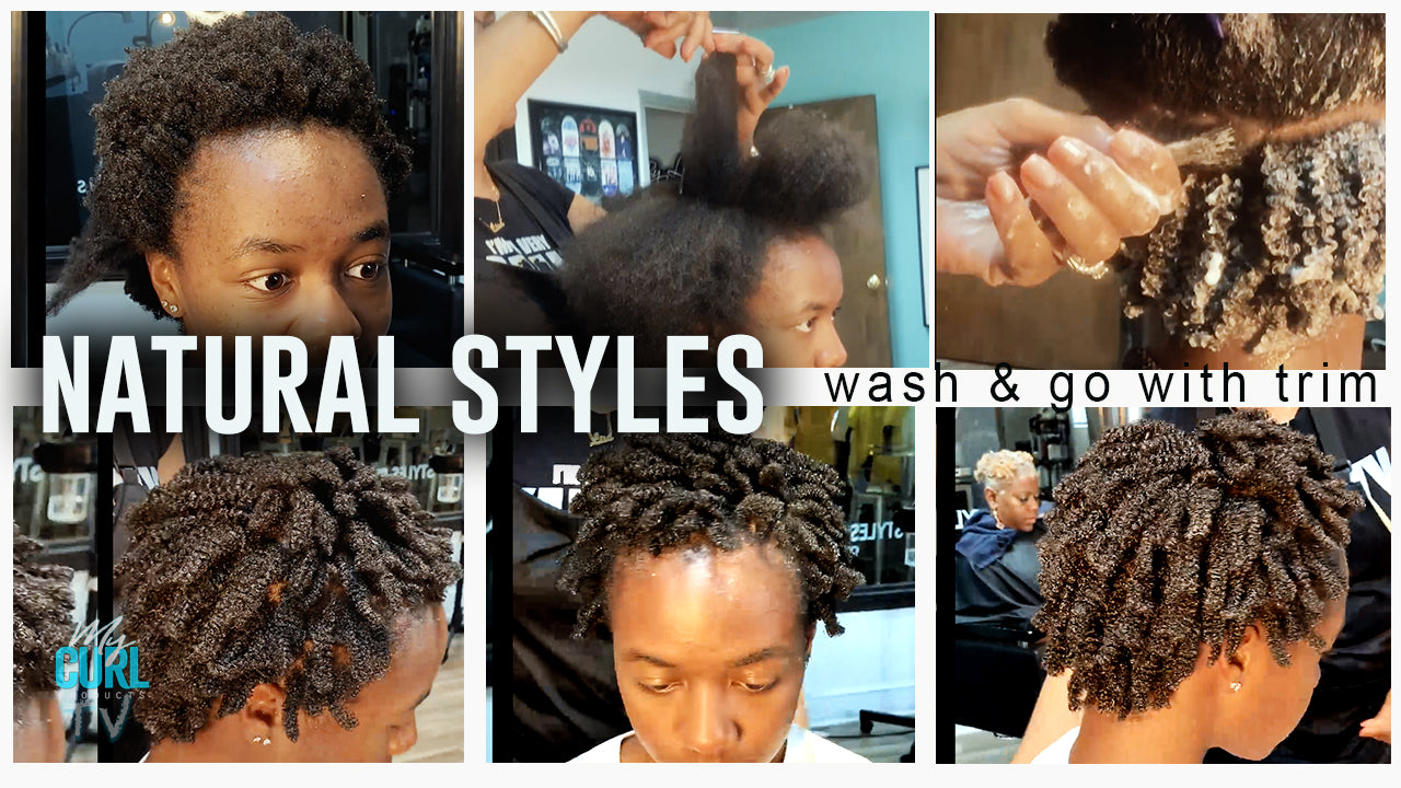 First Wash & Go on 4C Hair