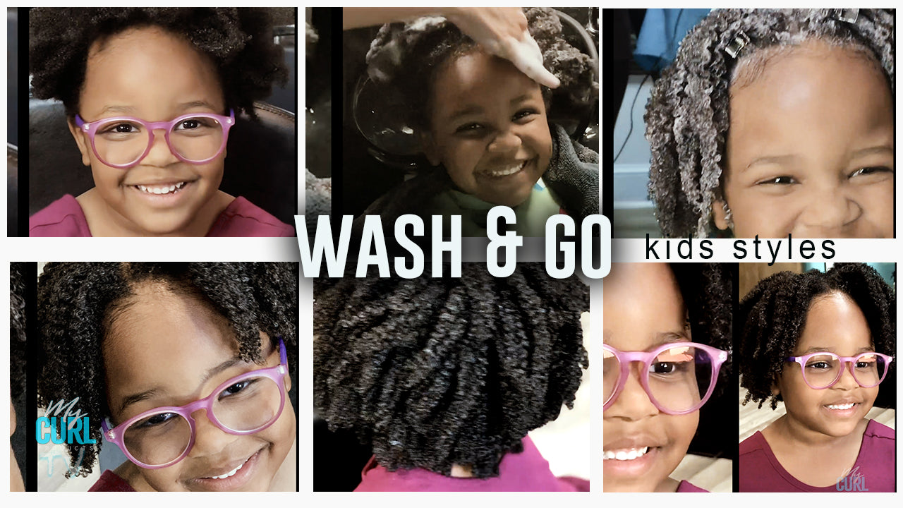 Kids wash and go style