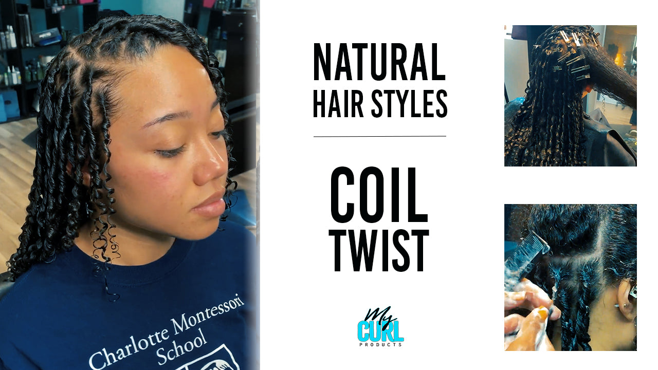 COIL TWIST ON LONG HAIR