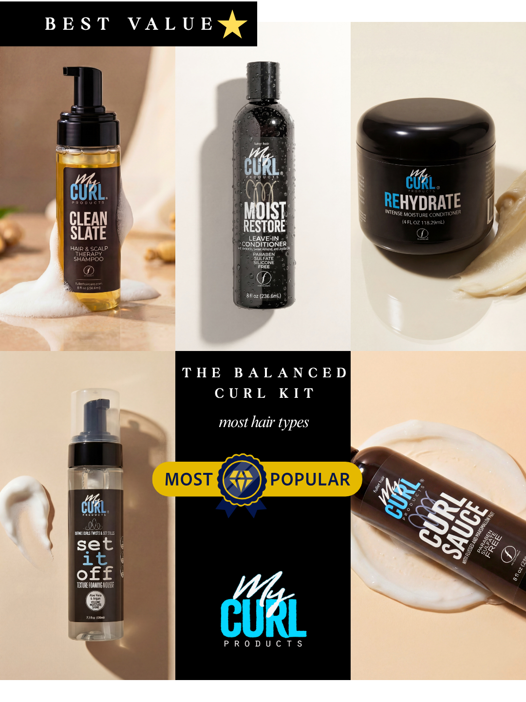 Curling Powder The Balance Curl Kit – My Curl Products