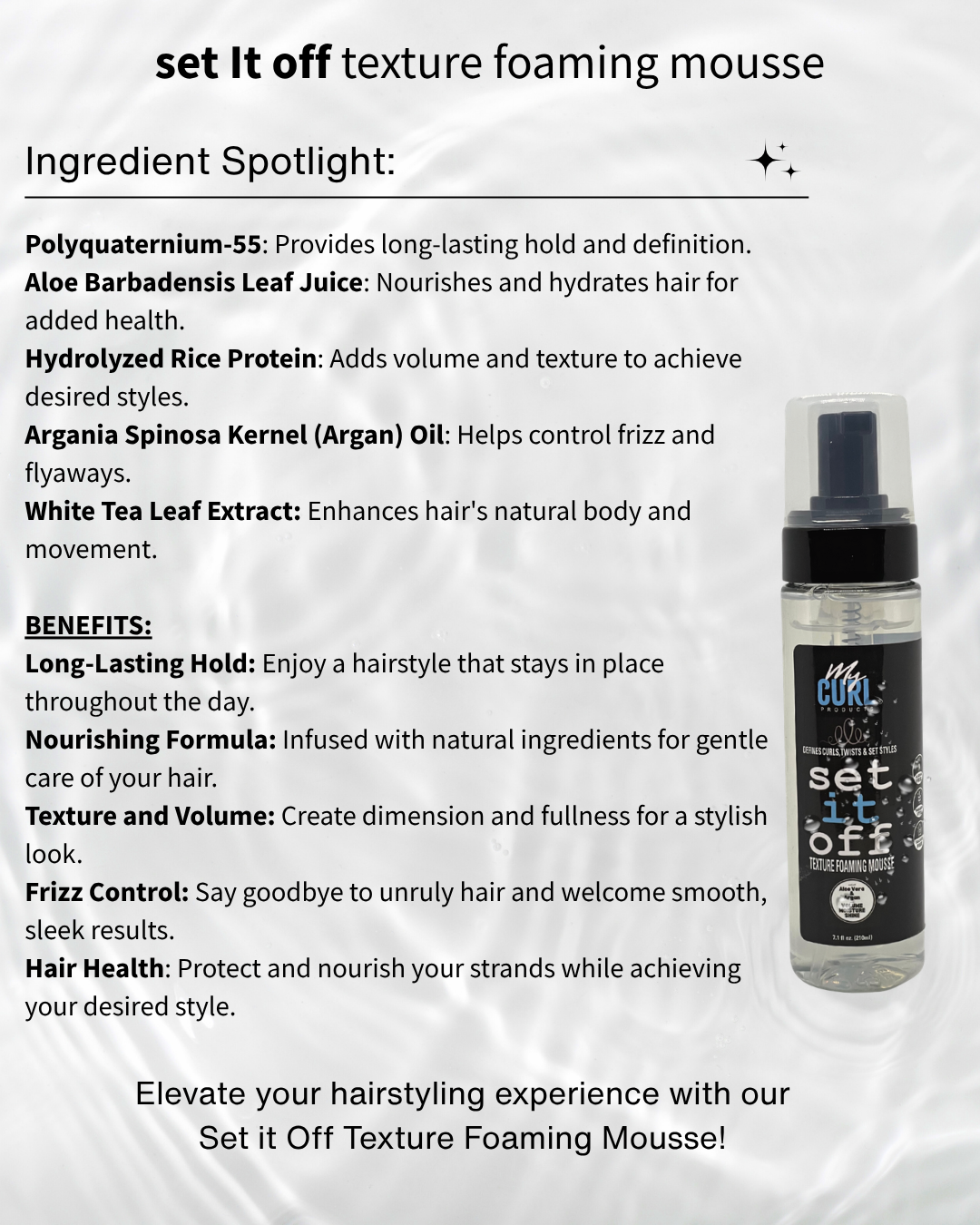 SET IT OFF TEXTURE FOAMING MOUSSE